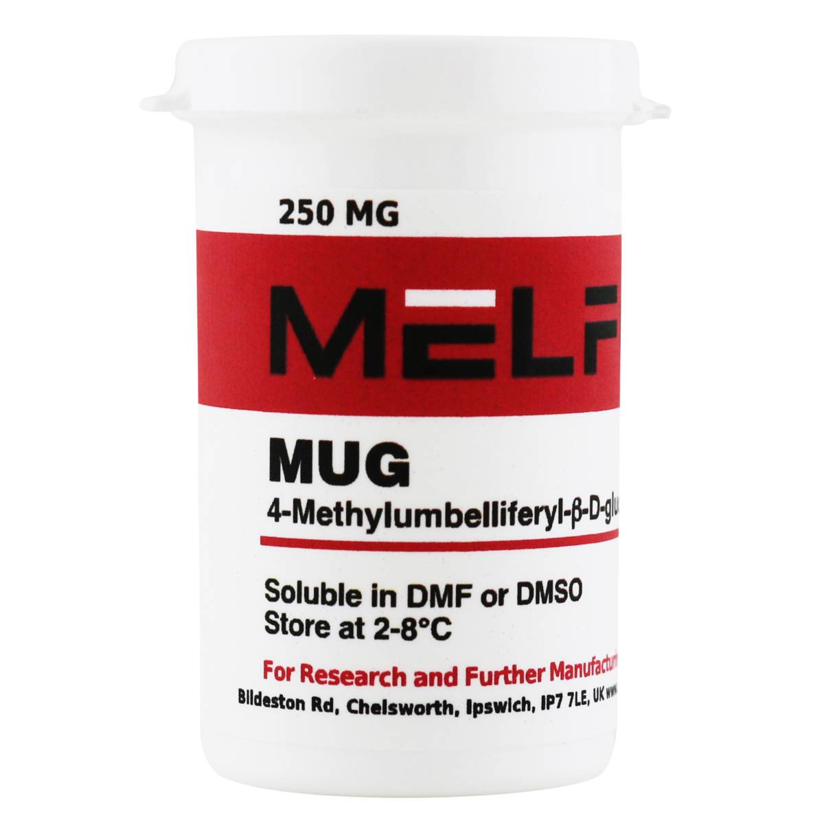 MUG [4-Methylumbelliferyl-B-D-glucuronide Trihydrate], 250 Milligrams