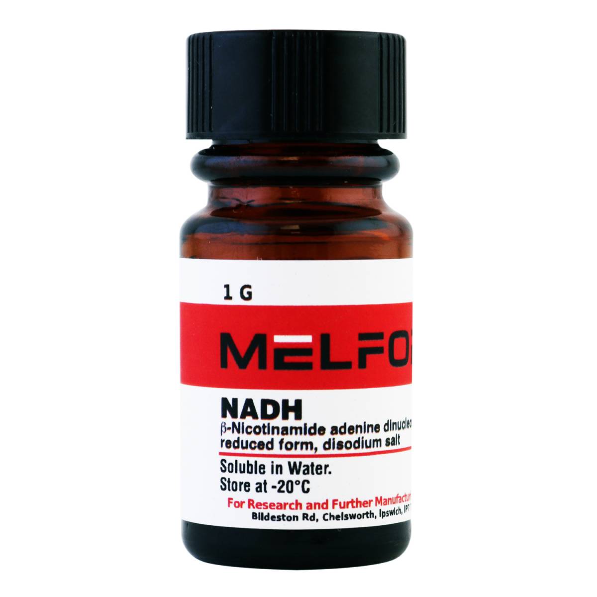 NADH [B-Nicotinamide adenine dinucleotide, reduced form, disodium salt], 1 Gram