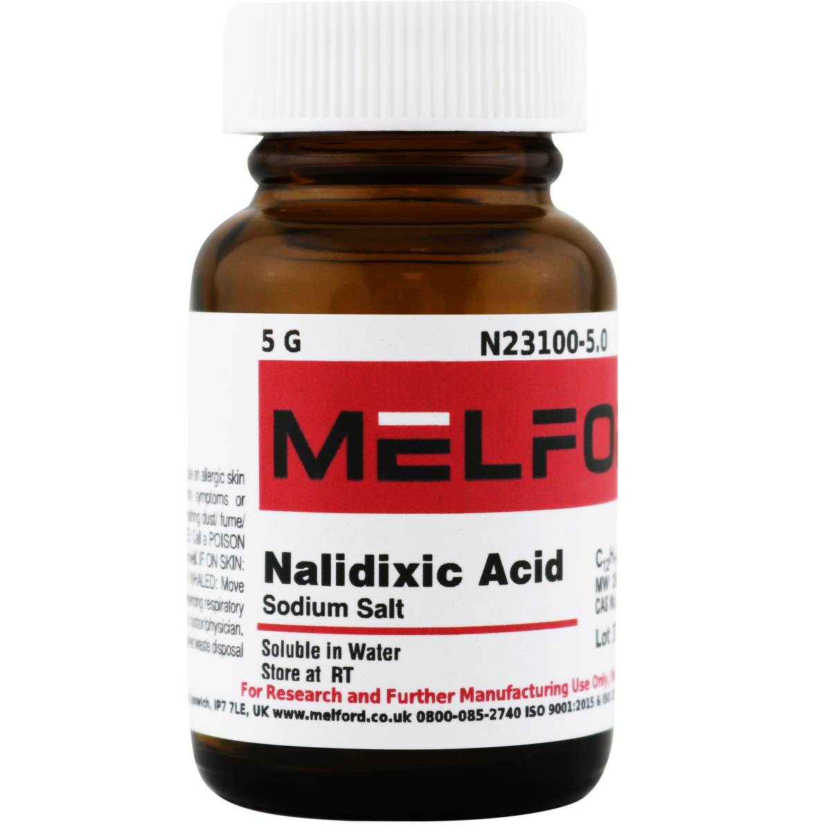 Nalidixic Acid Sodium Salt, 5 Grams