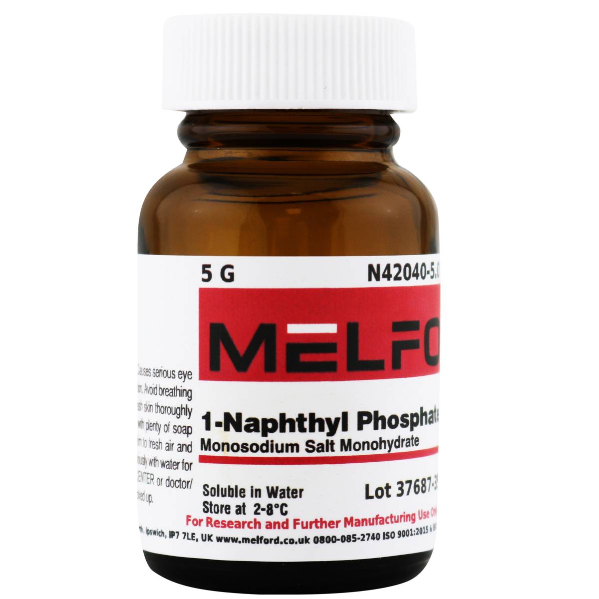 1-Naphthyl Phosphate Monosodium Salt Monohydrate, 5 Grams