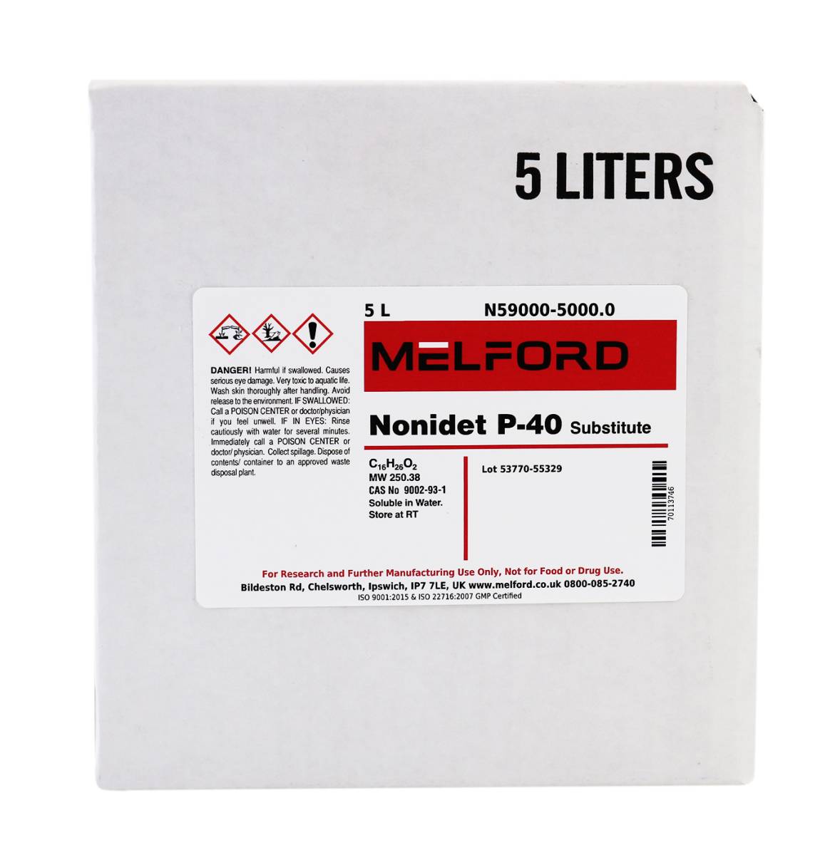 Nonidet P-40 Substitute, 5 Liters