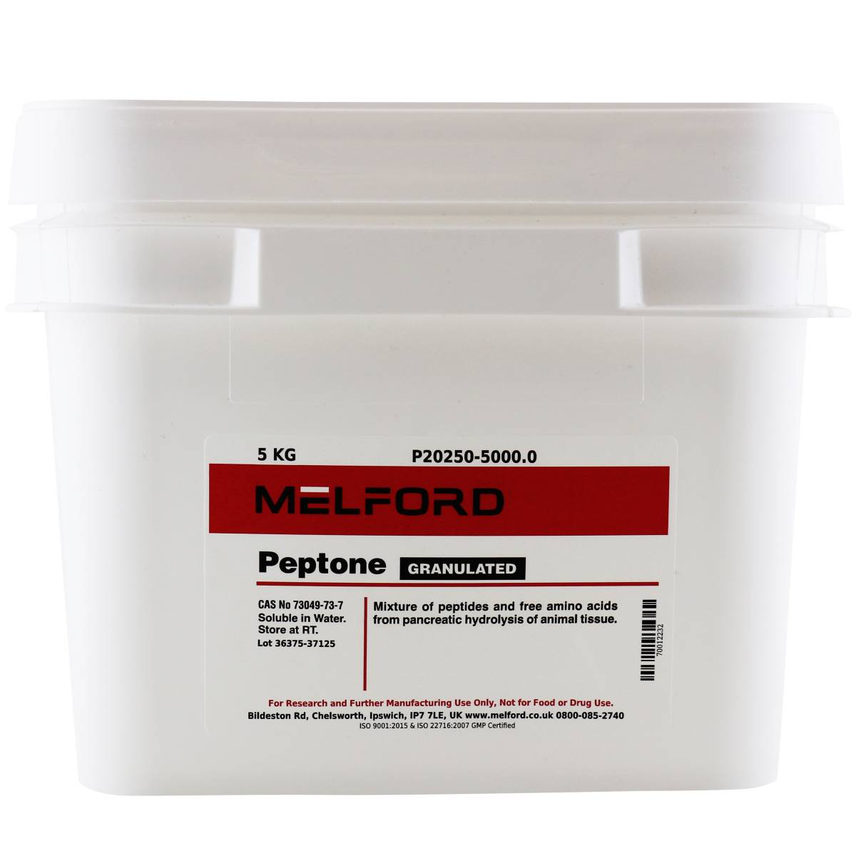 PEPTONE, GRANULATED, 5 KILOGRAM