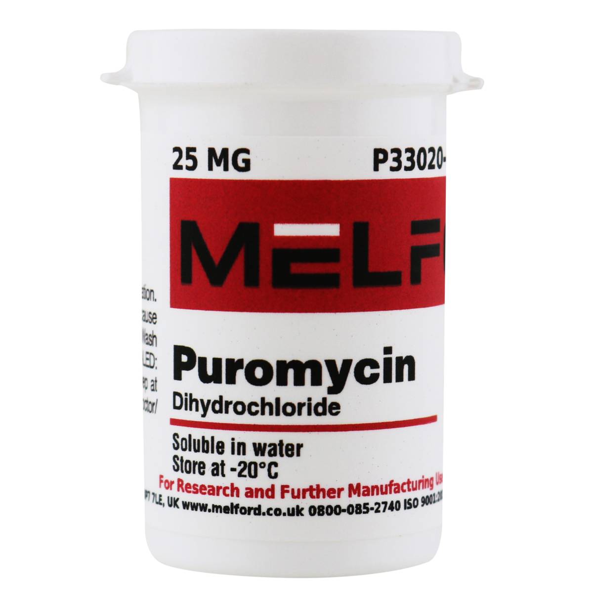 Puromycin Dihydrochloride, 25 Milligrams