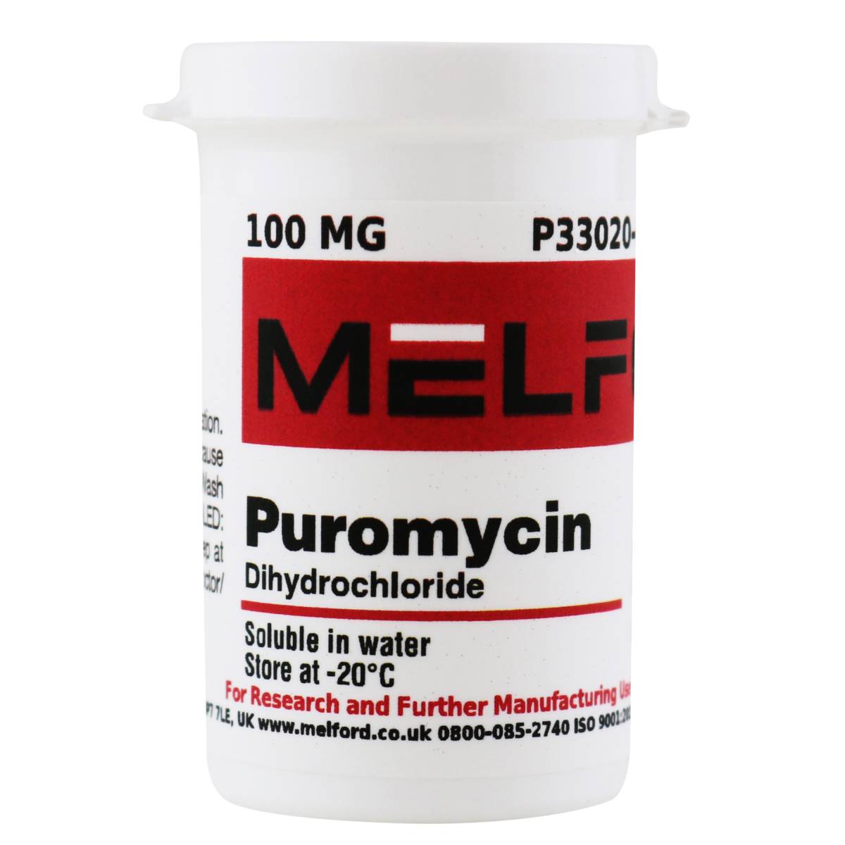 Puromycin Dihydrochloride, 100 Milligrams