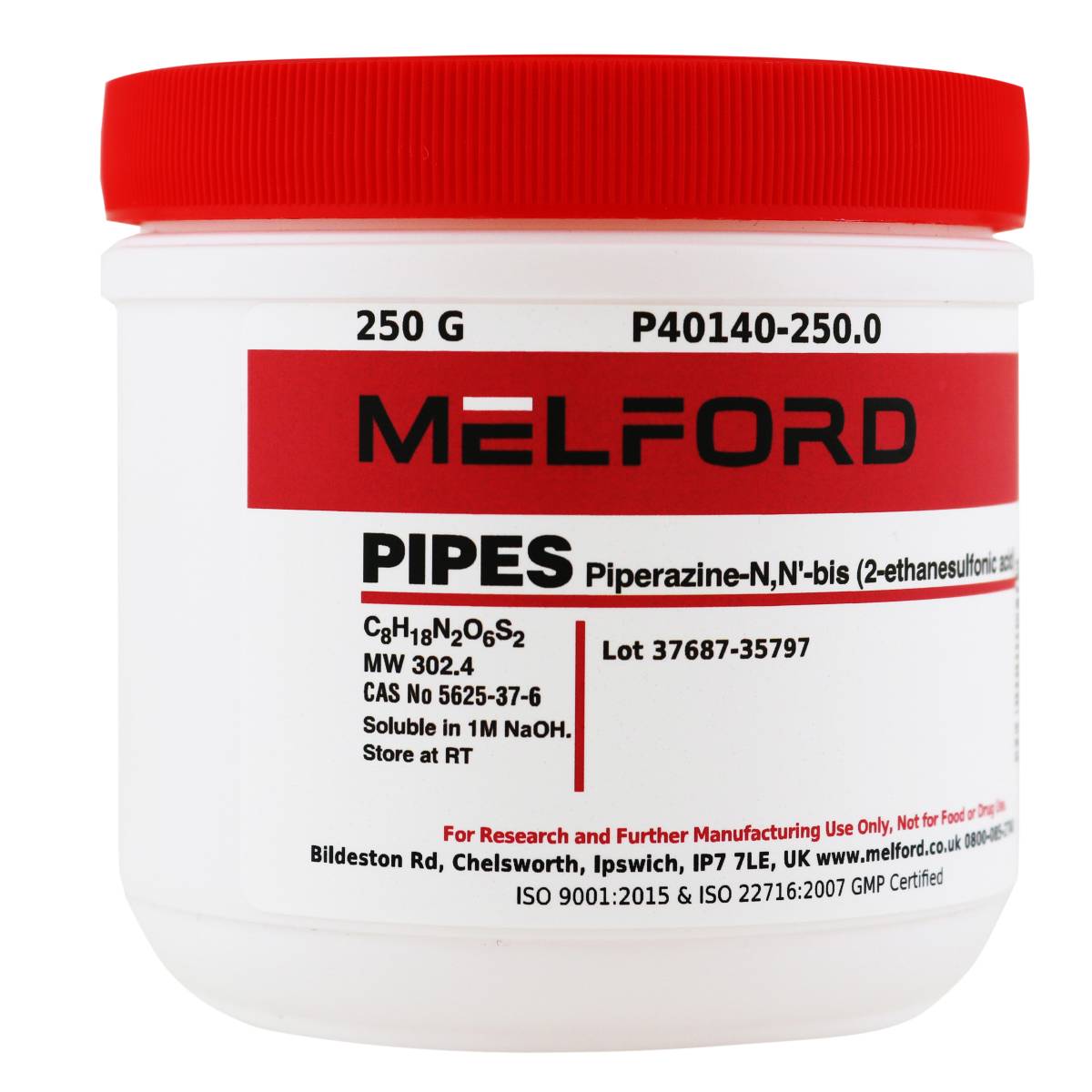 PIPES FREE ACID ULTRAPURE, 250 GM