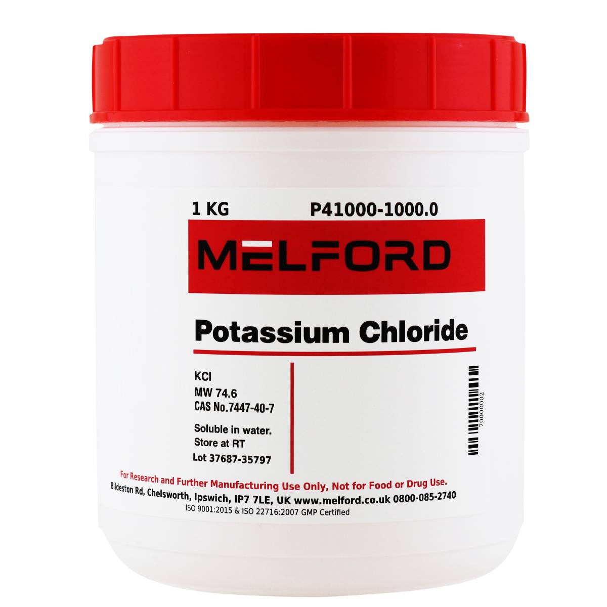Potassium Chloride, 1 Kilogram