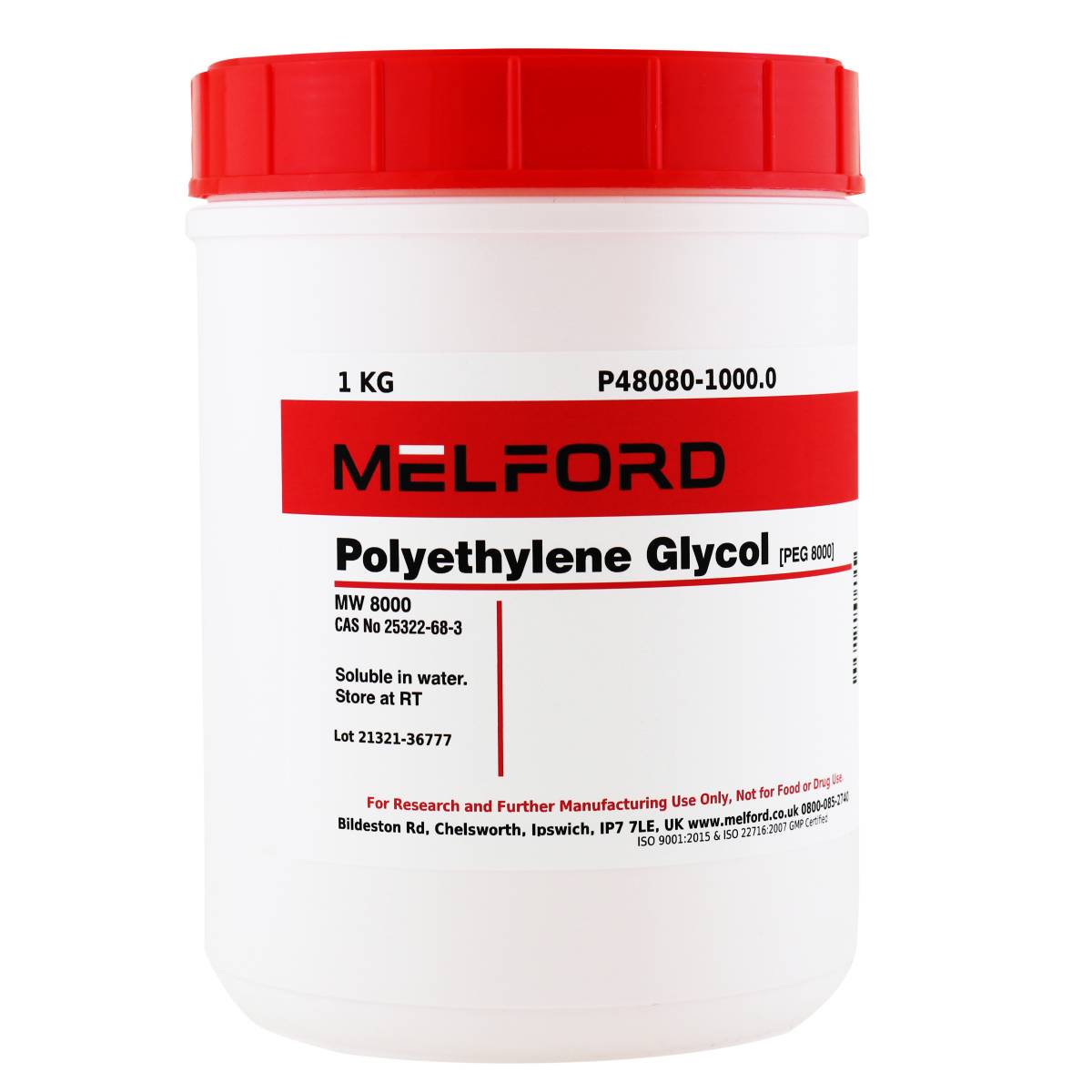 PEG 8000 [Polyethylene Glycol 8000], 1 Kilogram
