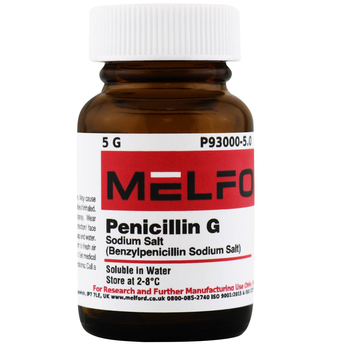 PENICILLIN G SODIUM, (BENZYLPENICILLIN NA + SALT), 5GM