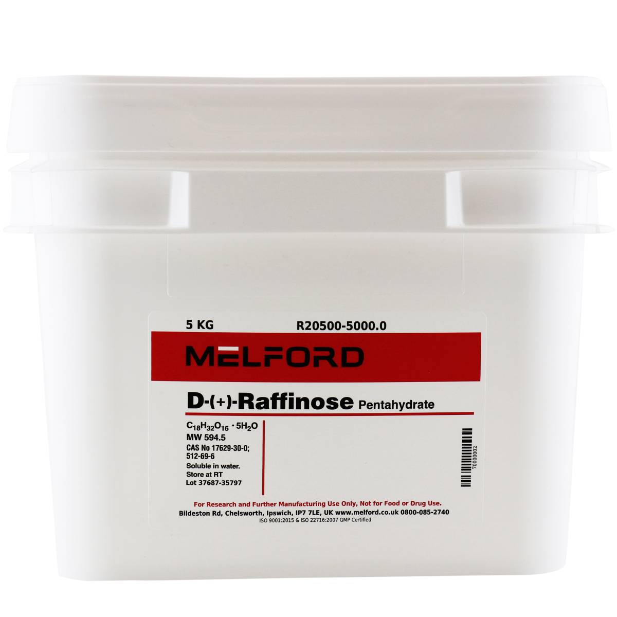 D-(+)-Raffinose Pentahydrate, 5 Kilograms