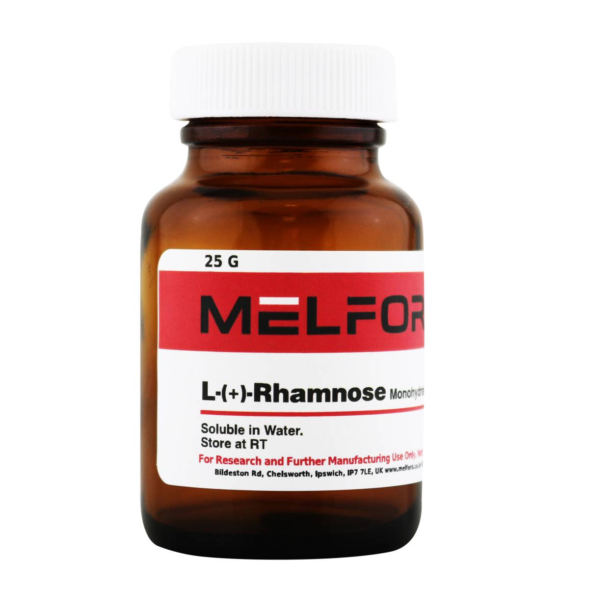 L-(+)-Rhamnose, Monohydrate, 25 Grams