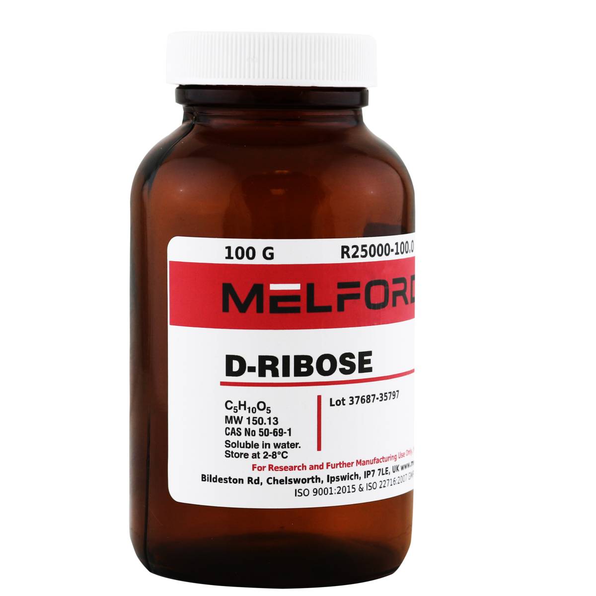 D-RIBOSE, 100 GRAM