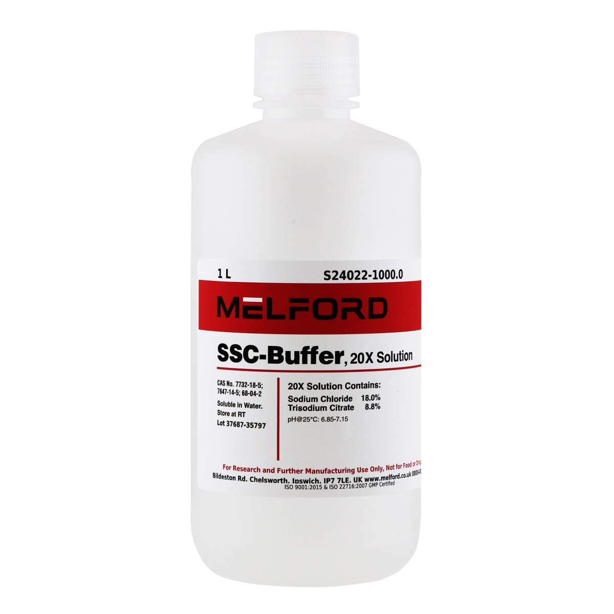 SSC Buffer, 20X Solution, 1 Liter