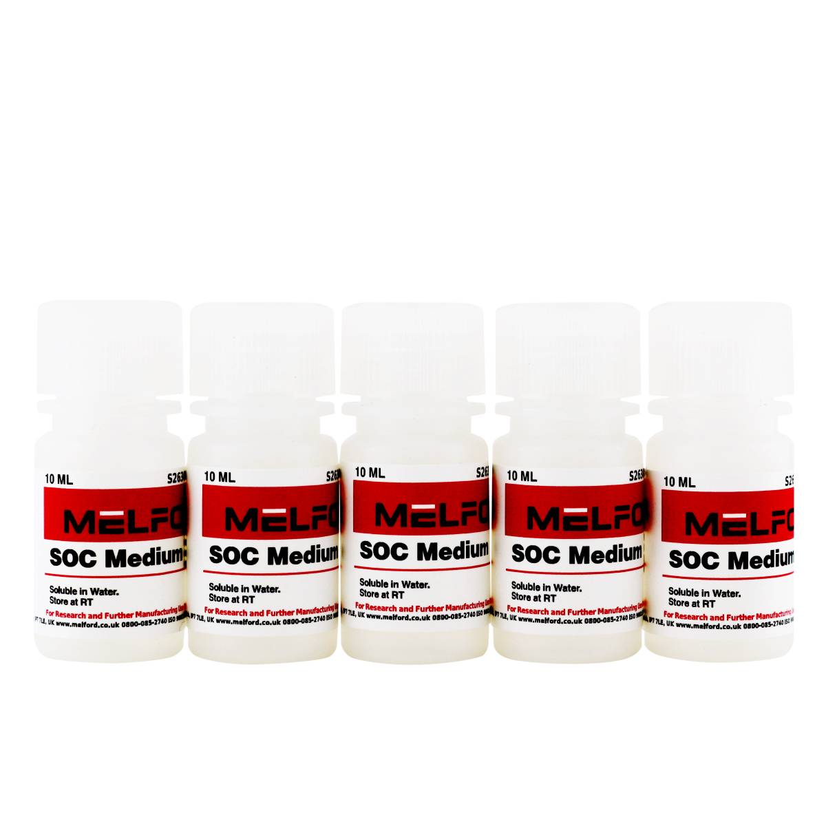 SOC Medium Liquid, 5 x 10 Milliliters