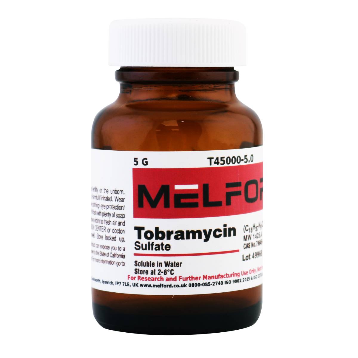 Tobramycin Sulfate, 5 Grams