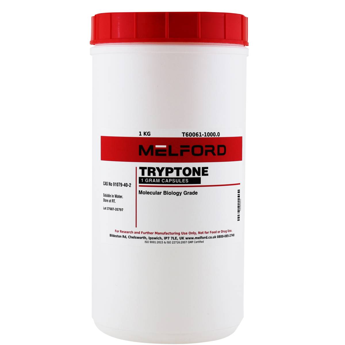 TRYPTONE, 1 GRAM CAPSULES, 1 KILOGRAM