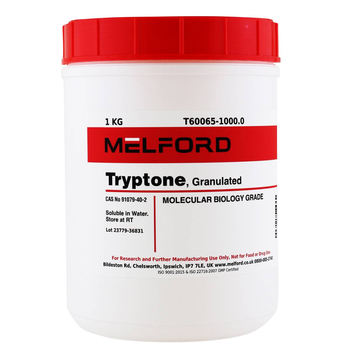 Tryptone, Granulated, 1 Kilogram