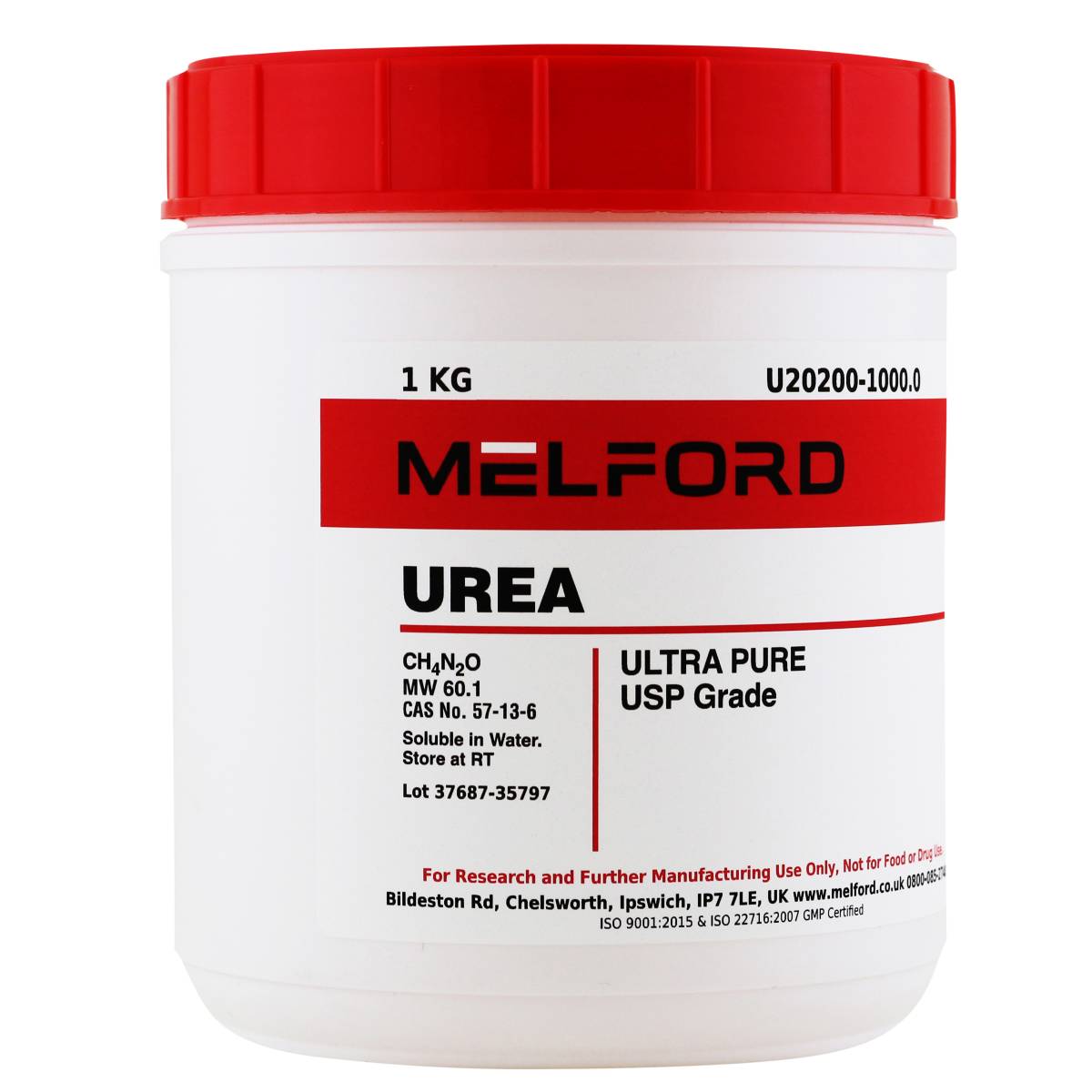 Urea, UltraPure (USP Grade), 1 Kilogram