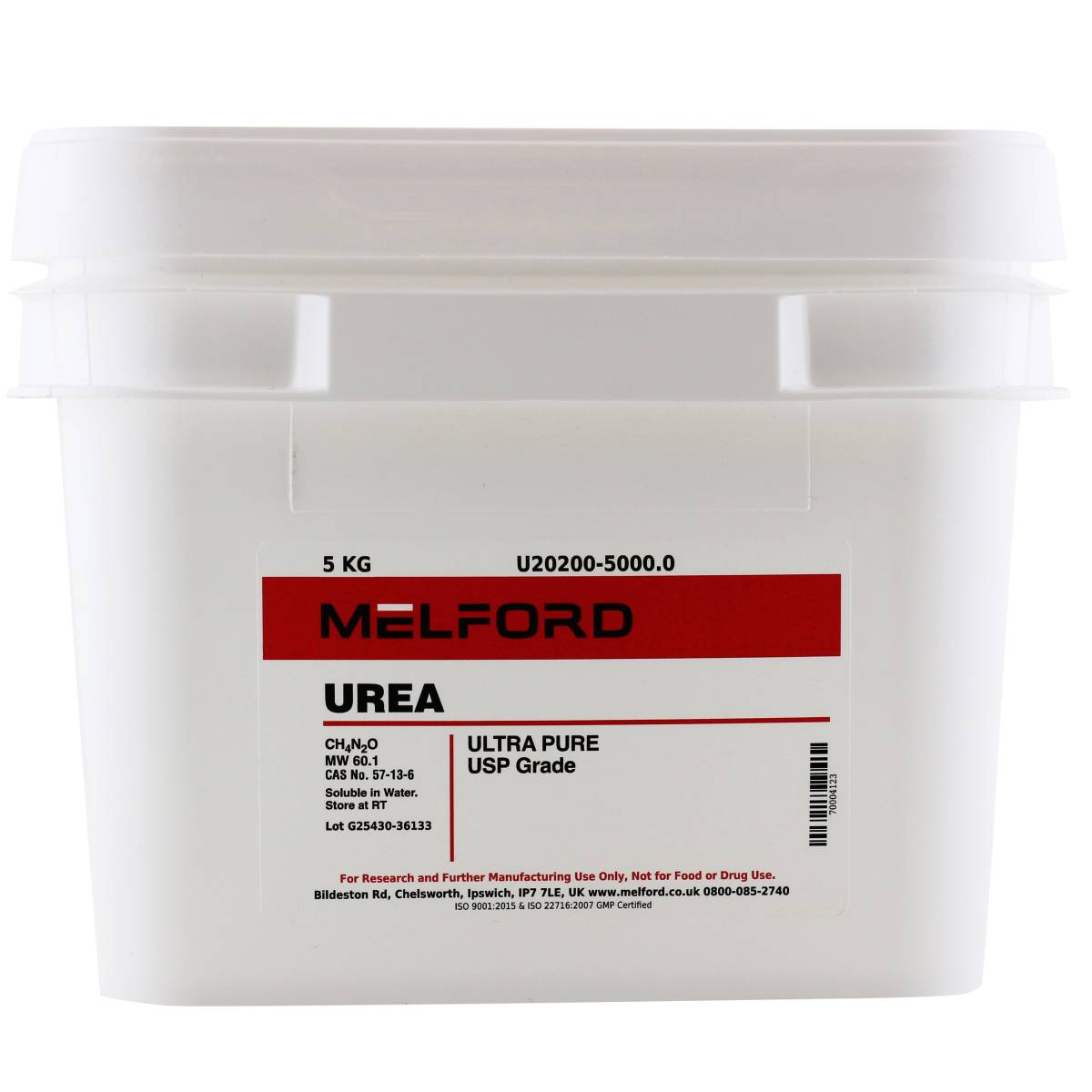 Urea, UltraPure (USP Grade), 5 Kilograms