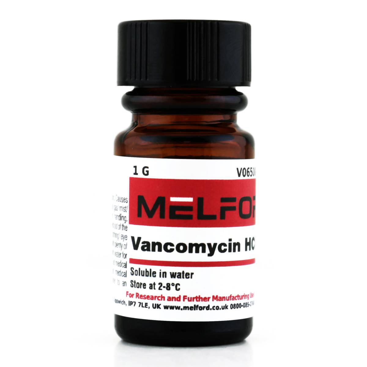 Vancomycin Hydrochloride, 1 Gram