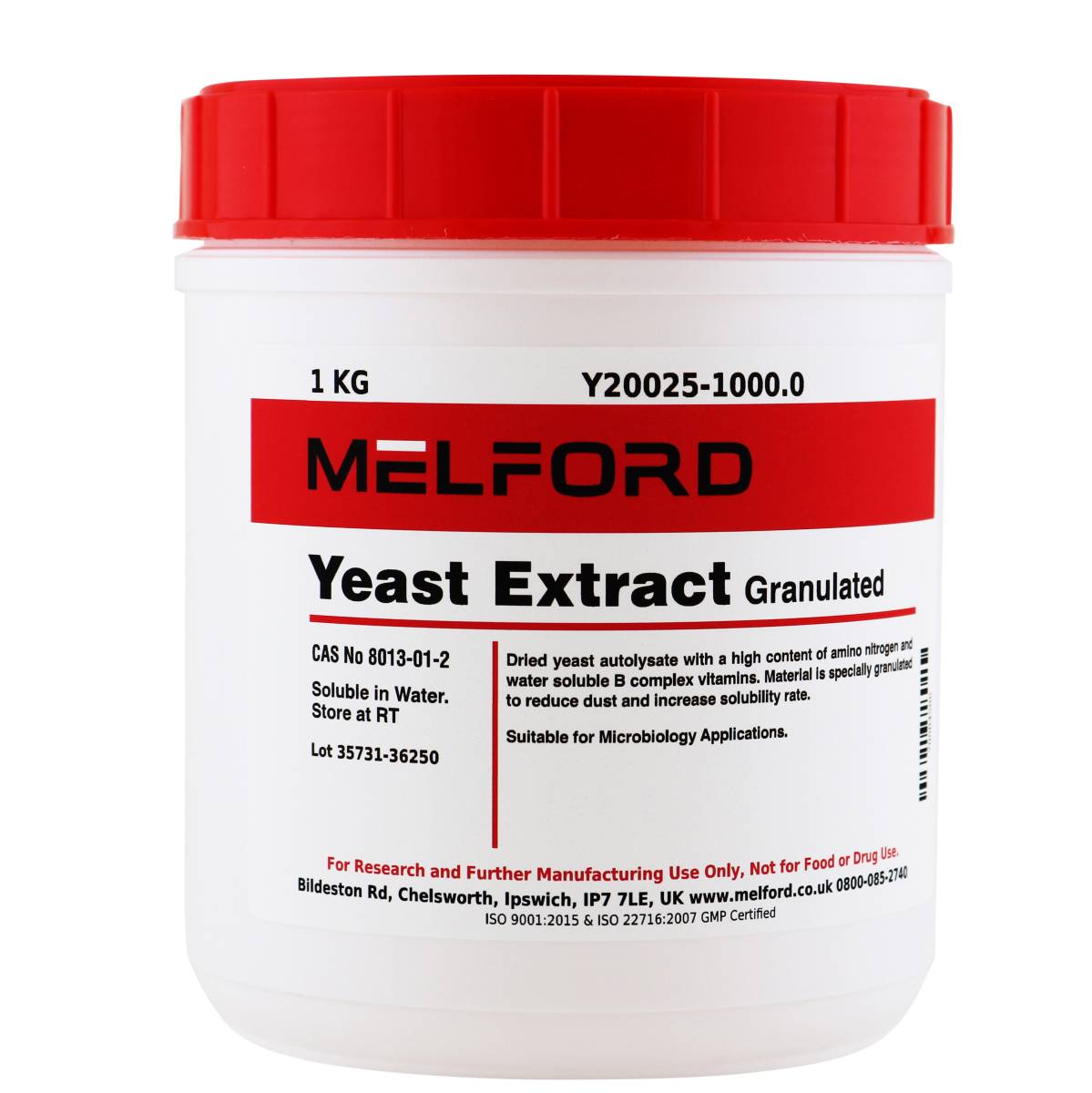 Yeast Extract, Granulated, 1 Kilogram