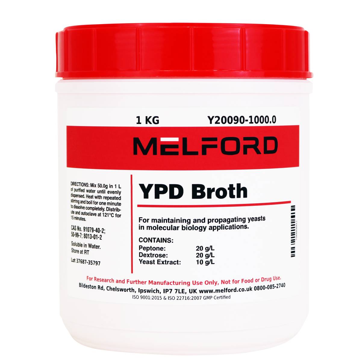 YPD BROTH, 1 KG