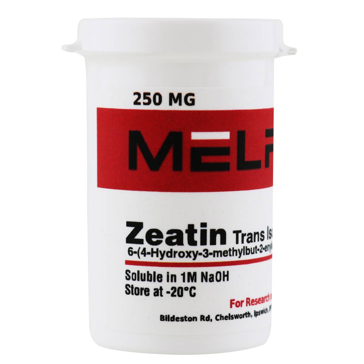 Zeatin, Trans Isomer [6-(4-Hydroxy-3-methylbut-2-enylamino)purine)], 250 Milligrams