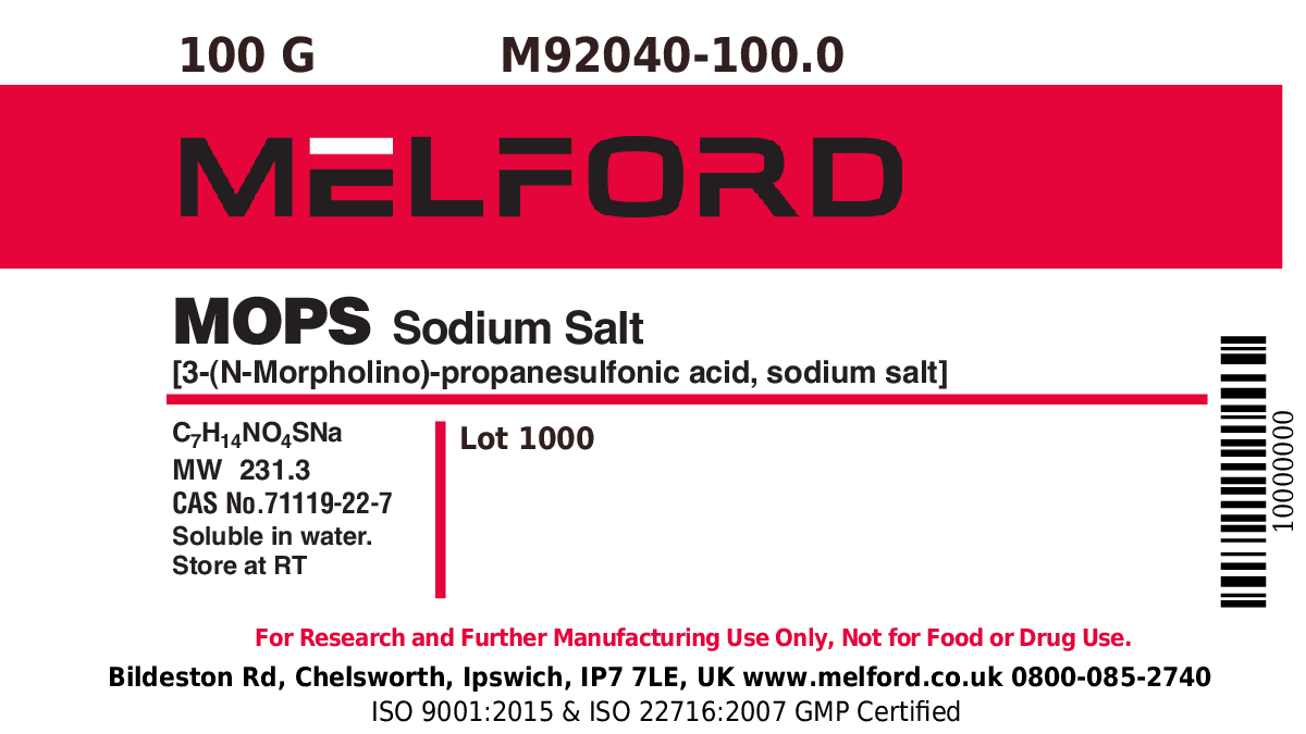 M92040-100.0 - MOPS, Sodium Salt [3-(N-Morpholino)-propanesulfonic Acid ...